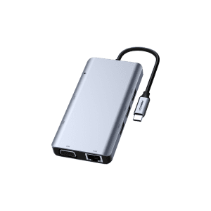 هاب 9 پورت رسی مدل RH09 – تایپ سی به Type-C, HDMI, VGA, USB3.0, RJ49, SD
