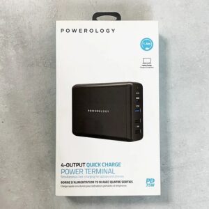 هاب شارژر 4 پورت پاورولوژی مدل PWCUQC001