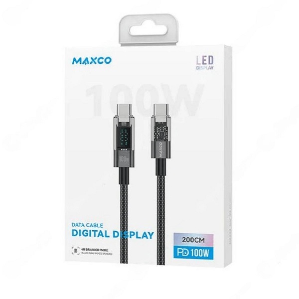 کابل سوپر فست شارژ تایپ سی به تایپ سی PD100W مکسکو مدل MS03CC