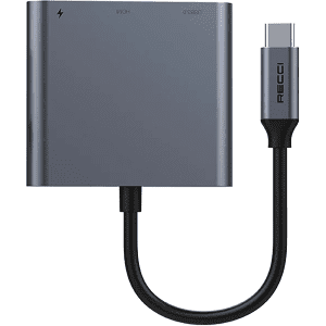 هاب 3 پورت رسی مدل RH05 – تایپ سی به HDMI, Type-C, USB3.0