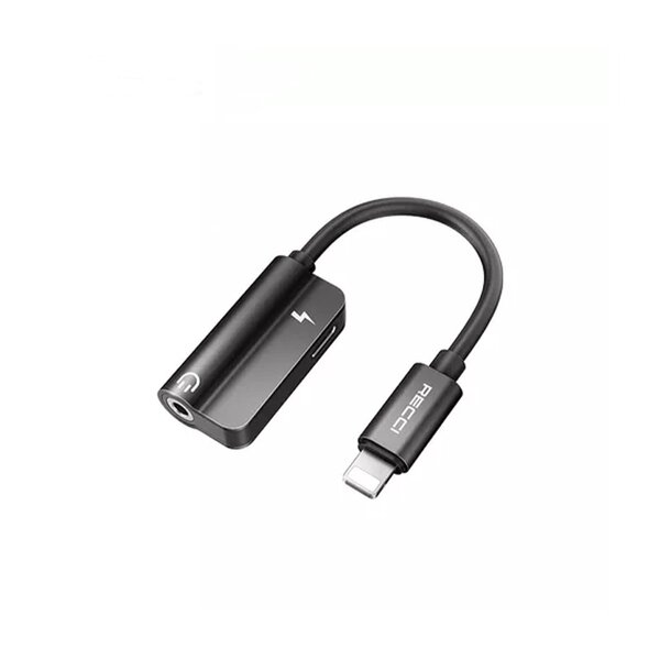 مبدل لایتنینگ به جک 3.5 میلی متر و درگاه لایتنینگ رسی مدل RDS-A06