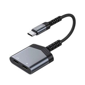 مبدل تایپ سی به 2 درگاه تایپ سی PD60W رسی مدل RDS-A20