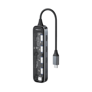 هاب 5 پورت رسی مدل RH19 – تایپ سی به Type-C, USB3.0
