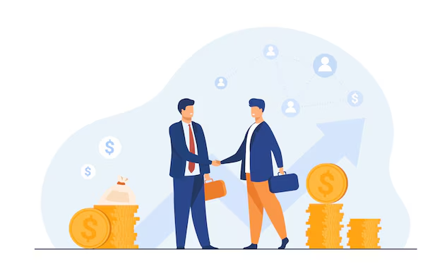 two business partners handshaking 74855 6685