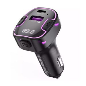 شارژر فندکی فست شارژ تایپ سی و گیرنده اف ام بلوتوثی ایکس او مدل BCC12