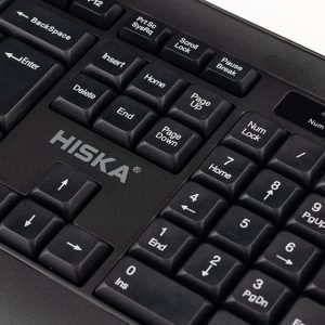 کیبورد و موس بی‌سیم ۱۰۴ کلید هیسکا مدل H-MK15W