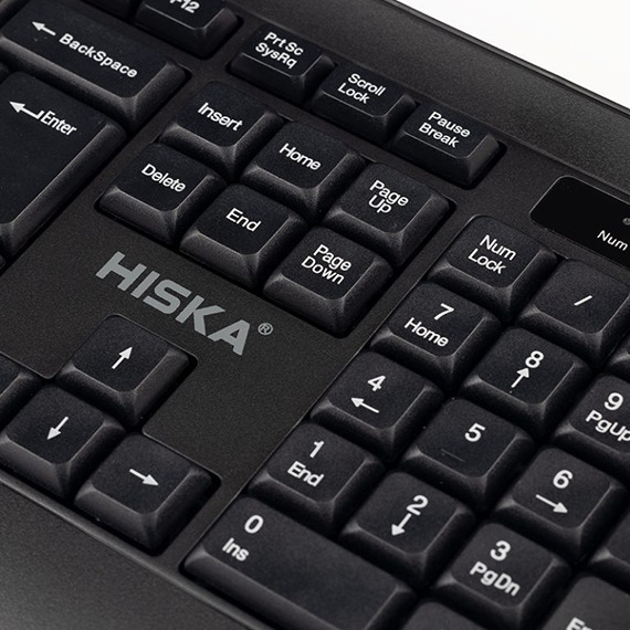 کیبورد و موس بی‌سیم ۱۰۴ کلید هیسکا مدل H-MK15W