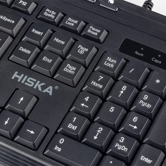 کیبورد سیمی ۱۱۲ کلید هیسکا مدل HX-KE200
