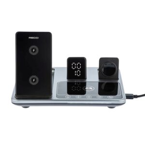 شارژر بی سیم 4IN1 رومیزی رسی مدل RW03