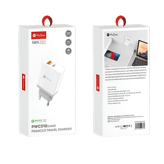 شارژر دیواری 36 وات پرووان مدل PWC510