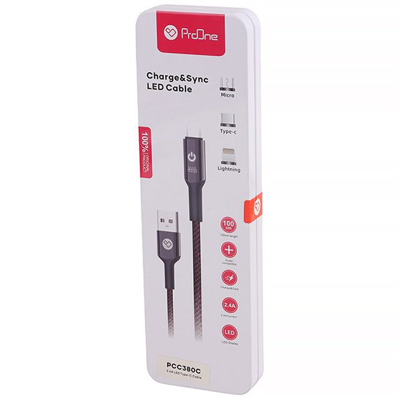 کابل USB به Type-C پرووان مدل PCC380C