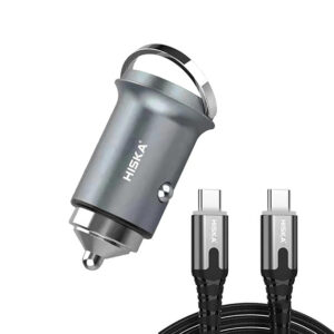شارژر فندکی هیسکا مدل HCC-306 – به همراه کابل تایپ سی به تایپ سی
