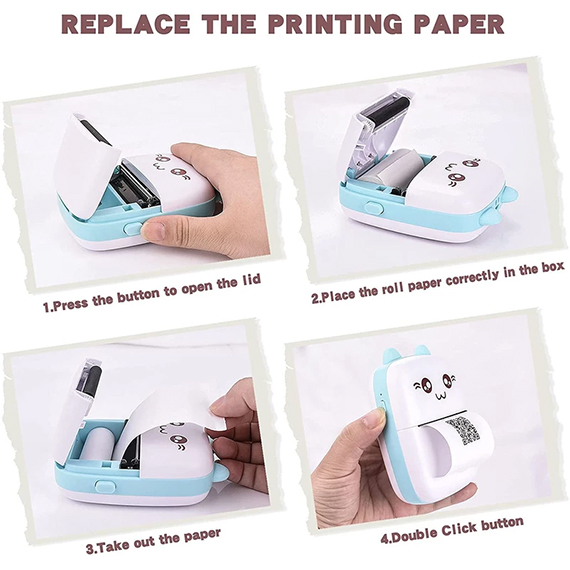 مینی پرینتر حرارتی مدل Portable Mini Printer