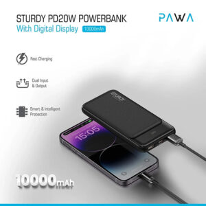 پاوربانک 10000 میلی آمپر پاوا مدل PW-PB2210ST