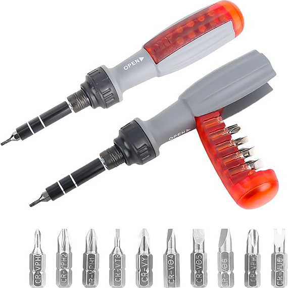 پیچ گوشتی و سری پیچ گوشتی مجموعه 10 عددی
