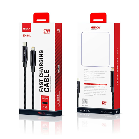 کابل USB-C به Lightning هیسکا مدل LX-16CL