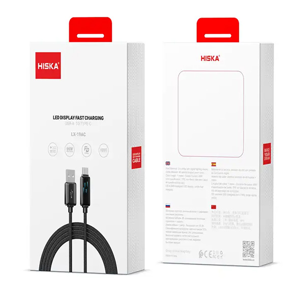 کابل USB به USB-C هیسکا مدل LX-19AC