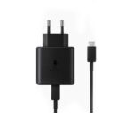 شارژر سامسونگ 45 وات 2 پین مدل EP-TA845 به همراه کابل تبدیل USB-C (های کپی)