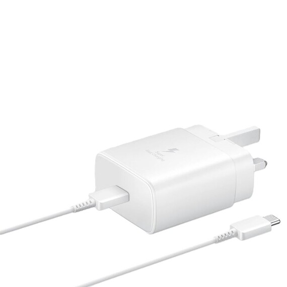 شارژر سامسونگ 45 وات 3 پین مدل EP-T4510 به همراه کابل تبدیل USB-C (های کپی)