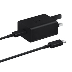 شارژر سامسونگ 45 وات 3 پین مدل EP-T4511 LOW STANDBY به همراه کابل تبدیل USB-C (های کپی)
