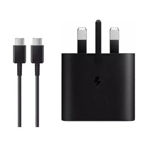 شارژر سامسونگ 45 وات 3 پین مدل EP-T4511 LOW STANDBY به همراه کابل تبدیل USB-C (های کپی)