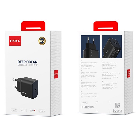 شارژر دیواری 25 وات هیسکا مدل H127GAN