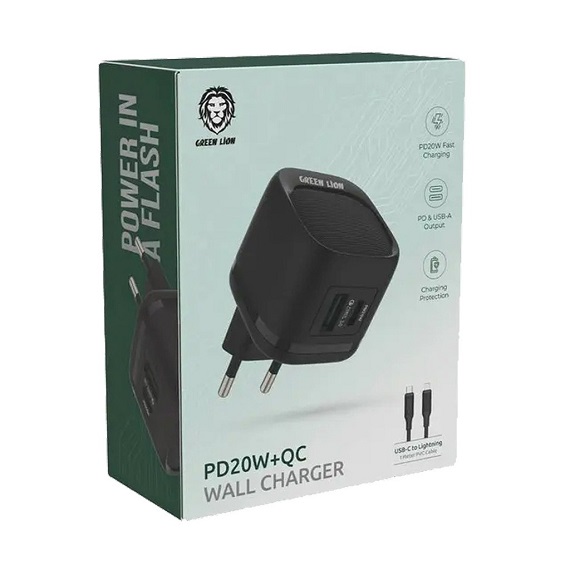شارژر دو پورت گرین لاین 20 وات مدل GNPDQ2EUWC