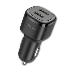 شارژر فندکی 2.4 آمپری پاوا مدل Solid Dual USB
