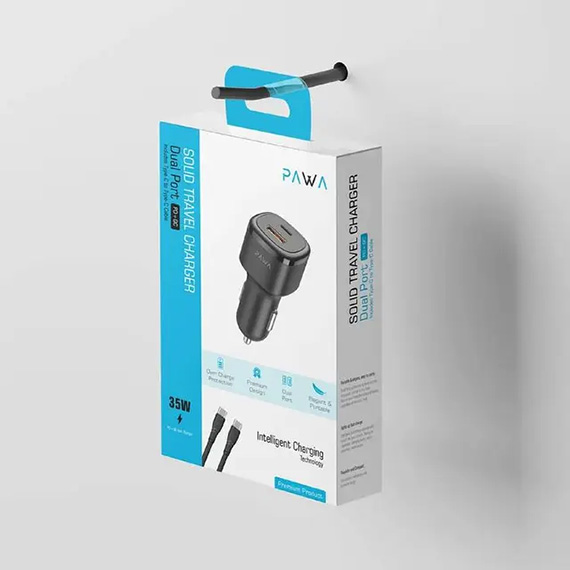 شارژر فندکی پاوا مدل PW-CC48QCT
