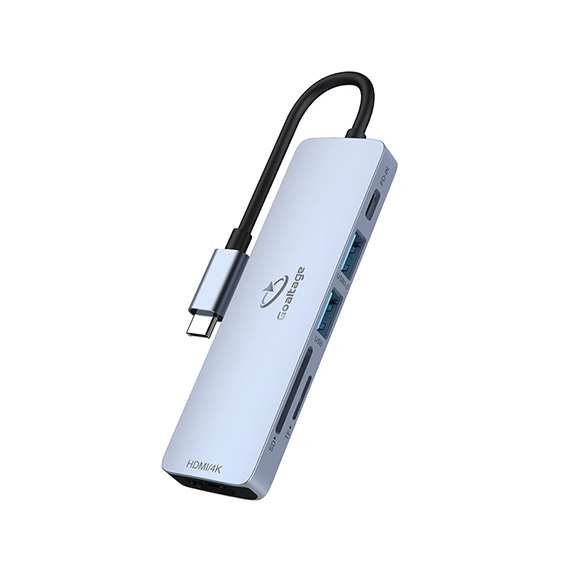 هاب 6 پورت USB-C گلتیج مدل HU01
