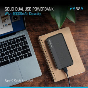 پاوربانک 10000 میلی آمپر پاوا مدل Solid Dual