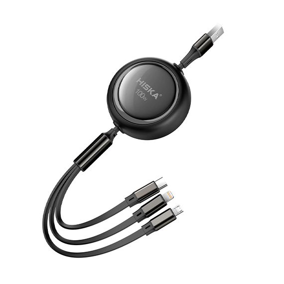 کابل شارژ سه سر هیسکا مدل LX-34