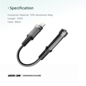 کابل Lightning به AUX گرین لاین مدل GNEARADLTAUX
