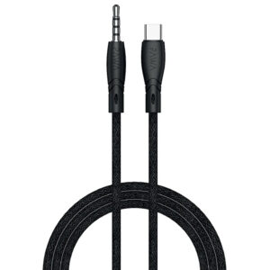 کابل Type-C به AUX پاوا مدل NYLON BRAIDED