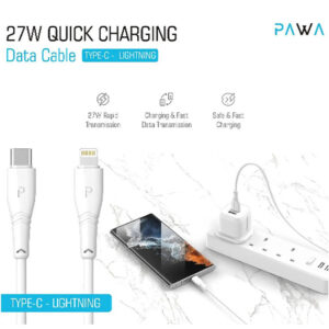 کابل USB-C به Lightning پاوا Quick Charging طول 2 متر