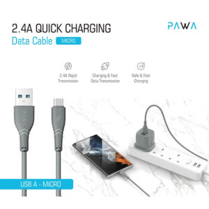 کابل USB به MicroUSB پاوا Quick Charging 2.4A طول 1.2 متر