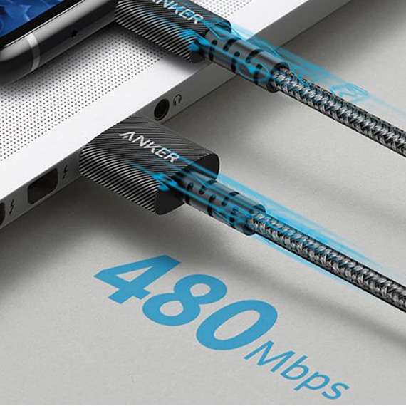کابل USB به USB-C انکر مدل Powerline Select Plus A8023 طول 2 متر