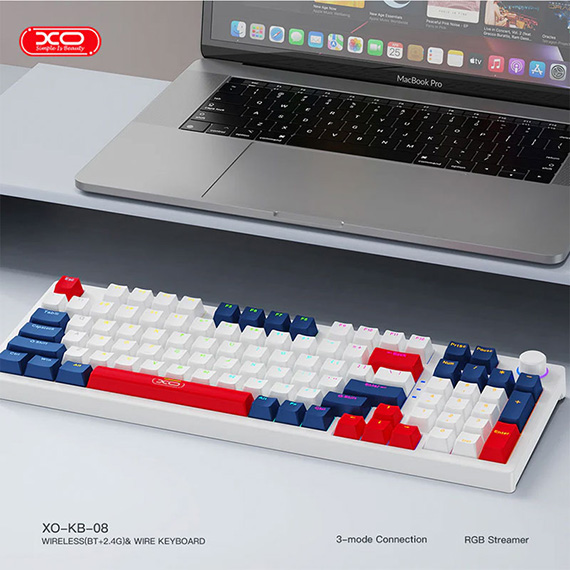 کیبورد گیمینگ بی سیم ایکس او مدل KB-08
