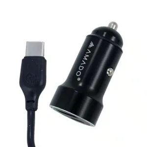 شارژر فندکی 20 وات آمادو مدل AM04 – همراه با کابل Type-C به USB