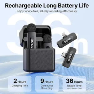 میکروفون یقه ای بی سیم بویا مدل BY-V3 Combo