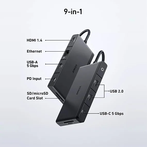 هاب 9 پورت USB-C انکر مدل A8373H11