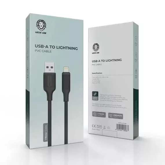 کابل USB به Lightning گرین لاین مدل GNPVCUSALG طول 1 متر