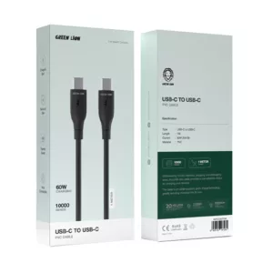 کابل USB-C به USB-C گرین لاین مدل GNPVCUSCTC طول 1 متر