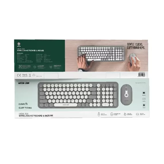 کیبورد و ماوس بی سیم گرین لاین مدل GKM-300