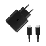 شارژر سامسونگ 45 وات 2 پین مدل EP-T4511 LOW STANDBY به همراه کابل تبدیل USB-C (اورجینال)