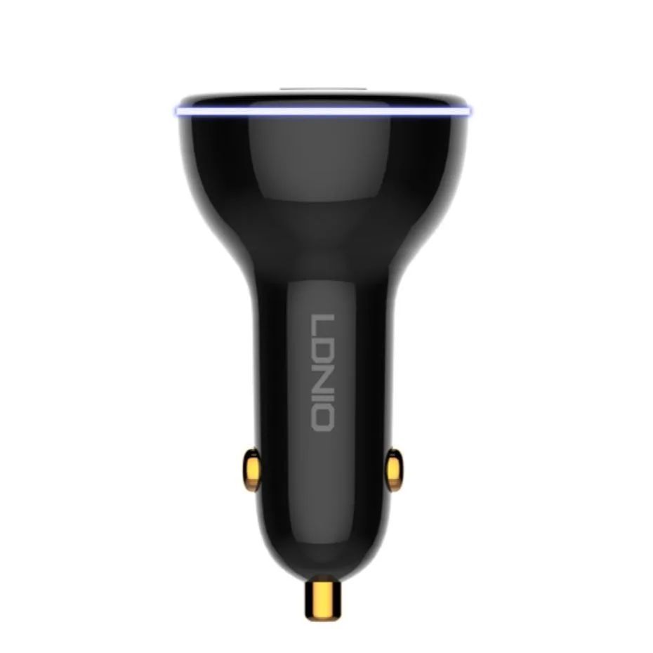 شارژر فندکی 160 وات الدینیو مدل ‌C102 به همراه کابل usb-C