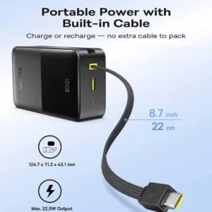 پاوربانک 22 وات بیسوس مدل EnerFill FC51 Bipow 2 Pro ظرفیت 30000 میلی‌آمپرساعت