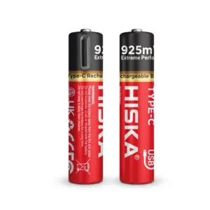 باتری نیم قلمی قابل شارژ هیسکا مدل H16-AAA2 بسته 2 عددی